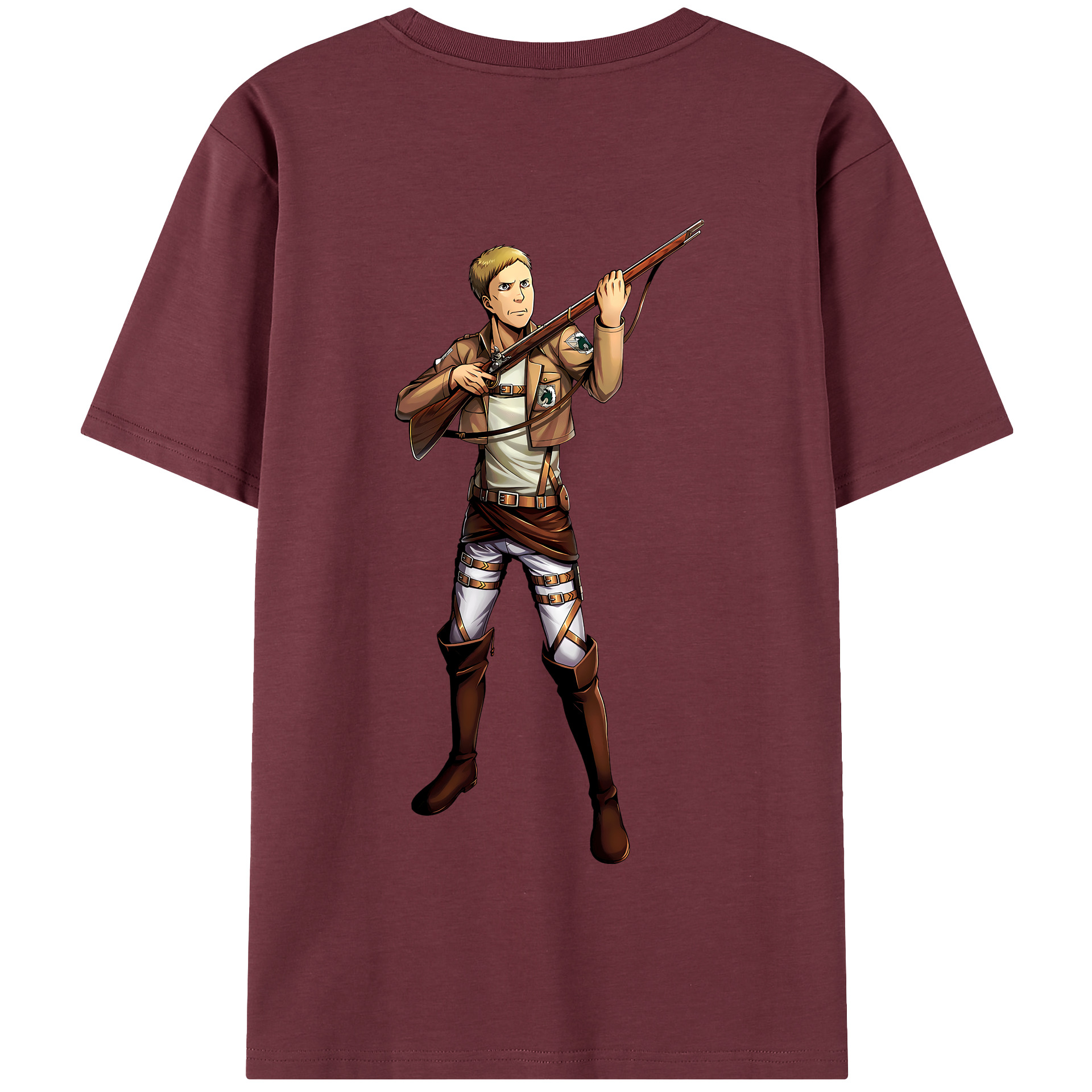 （画像用） 進撃の巨人 Attack on Titan 綿100％半袖Tシャツ（背面プリント）